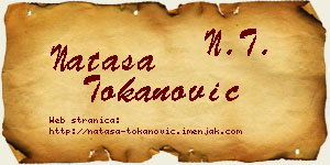 Nataša Tokanović vizit kartica
